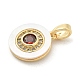 Подвески из латуни с микропаве из циркония KK-M303-02G-01-2