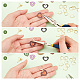 Ahandmaker 12 Paar DIY Herz-Emaille-Charm-Ohrring-Herstellungsset DIY-GA0003-92-3