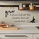 SUPERDANT Kitchen Wall Sticker I Love to Cook with Wine Interesting Quotes Wall Decals Grapevine Wine Bottle Wall Art for Kitchen Dining Room Home Decor 14
