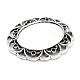 Tibetan Style Alloy Filigree Joiners Links PALLOY-P224-28AS-4