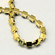 Golden Tone Iron Acrylic Claw Chains CHC-R007C-19-3