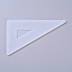 DIYの三角形の定規のシリコンモールド  レジン型  UVレジン用  エポキシ樹脂ジュエリー作り  ホワイト  125x75x4mm X-DIY-G010-67-2