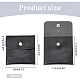 BENECREAT 10Pcs Black PU Leather Jewelry Pouch ABAG-WH0032-35A-2