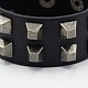 Bracelets en cuir punk rock personnalisés BJEW-K053-28C-2