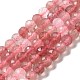 Chapelets de perles aux fraises en quartz naturel G-I341-15-1