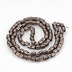 Electroplated Non-magnetic Synthetic Hematite Beads Strands G-T061-58F-2
