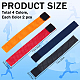 CRASPIRE 8Pcs 4 Colors Cloth Jersey Sleeve Bands AJEW-CP0005-97-2