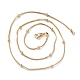 Collares de cadena de la serpiente de bronce NJEW-I247-05G-2