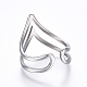Hollow 304 Stainless Steel Cuff Finger Rings RJEW-H126-46P-17mm-3