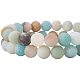 PandaHall Elite Frosted Natural Amazonite Bead Strands For Jewelry Making G-PH0028-8mm-03-5