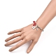 Key & Lock Alloy Charm Bracelets BJEW-JB05349-5