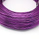 丸アルミ線  曲げ可能なメタルクラフトワイヤー  DIYジュエリークラフト作成用  暗紫色  10ゲージ  2.5mm  35m / 500g（114.8フィート/ 500g） AW-S001-2.5mm-11-2