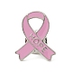 Pin de esmalte de cinta rosa de concientización sobre el cáncer de mama de 3 Uds. 3 estilos JEWB-L013-03P-2