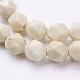 Chapelets de perles en bois pétrifié naturel G-J376-59-8mm-3