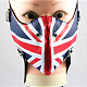 Mundbedeckung aus Punk-Pu-Leder mit Muster der britischen Nationalflagge AJEW-O015-03-4