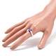 Collar de pulsera de anillo de dedo con cuentas de vidrio de perla de imitación de plástico y millefiori SJEW-JS01239-4