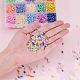 PandaHall About 3000 Pcs 15 Colors 6/0 Multicolor Beading Glass Seed Beads Round Pony Bead Mini Spacer Czech Beads for Jewelry Making SEED-PH0012-08-3