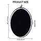 Oval Velvet Cover MDF Jewelry Display Stands ODIS-WH0025-104-2