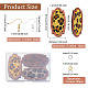 Olycraft bricolage motif imprimé léopard rectangle pendant boucle d'oreille kit de fabrication DIY-OC0009-49-2