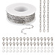 Pandahall DIY Chain Bracelet Necklace Making Kit STAS-TA0002-41-1