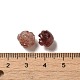 Perles de fleurs sculptées en quartz fraise naturel G-O156-B-22-3