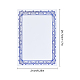 Craspire 卒業証書  青い枠  レターサイズの白紙  オフィス用品  ミックスカラー  39.7x21x0.3cm  30シート/セット DIY-CP0003-10-2