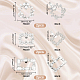 PandaHall Elite 6Pcs 3 StyleCrystal Rhinestone Shoe Decoration AJEW-PH0004-50-3