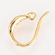 Brass Micro Pave Cubic Zirconia Earring Hooks ZIRC-Q002-144G-2
