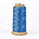 ポリエステル糸  カスタム織りジュエリー作りのために  ドジャーブルー  0.7mm  約310m /ロール NWIR-K023-0.7mm-11-1