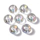 Placage uv perles acryliques irisées arc-en-ciel PACR-E001-06-1