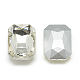 Cabujones de cristal con rhinestone RGLA-T079-18x25mm-01-2