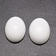 Овальные натуральный белый нефрит кабошоны G-K020-18x13mm-12-1