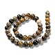 Brins de perles de jaspe bourdon naturel G-F691-02C-4