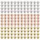 150 juego de cuentas espaciadoras de latón redondas de 3 colores. KK-LS0001-05-3