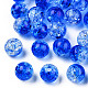 Perles en acrylique transparentes craquelées CACR-N002-21B-2
