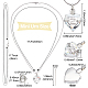 Creatcabin avril collier pendentif urne en verre kit de fabrication de bricolage DIY-CN0001-82I-2