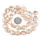 Chapelets de perles en Keshi naturel PEAR-S018-02B-1-6