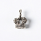 Cadmium Free & Nickel Free & Lead Free Antique Silver Tibetan Style Alloy Crown Pendants X-TIBEP-S120-AS-NR-2