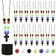 Наборы для изготовления ожерелий с подвесками-крестами своими руками DIY-FS0009-08-1