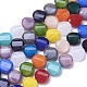 Chapelets de perles en verre opaque de couleur unie GLAA-J100-05-1