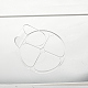 透明なアクリル絵の具パレット  鉄パレットナイフ  DIYアートクラフト絵画  プラチナ  8.7x8x3.2cm  内径：3.55x3.55のCM AJEW-WH0155-93-7