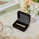 Прямоугольные флокированные пластиковые коробки футляр для запонок CON-WH0113-07-3