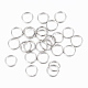304 Stainless Steel Split Rings,Double Loops Jump RingsJump Rings, Stainless Steel Color, 7x1mm, about 6mm inner diameter