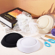 3 pz 3 colori poliestere ovale portapillole hostess fascinator cappello base per modisteria AJEW-FG0002-75-5