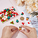 CHGCRAFT 48Pcs 8 Styles Christmas Theme Opaque Resin Cabochons CRES-CA0001-23-4