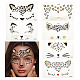 Olycraft 6 лист 6 стильные самоклеящиеся акриловые наклейки в форме кошки со стразами для лица и драгоценными камнями DIY-OC0011-55-1