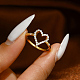 Минималистичное серебряное кольцо в форме сердца S925 с цирконом для ежедневного ношения у женщин SF4347-3-2