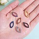 6Pcs 6 Color 304 Stainless Steel Curved Belly Ring Hoop JX496A-01-2