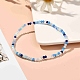 Faceted Round Glass Beads Stretch Bracelet for Teen Girl Women BJEW-JB07072-02-4