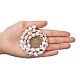 Fili di perle di keshi di perle barocche naturali PEAR-K004-31-A-6